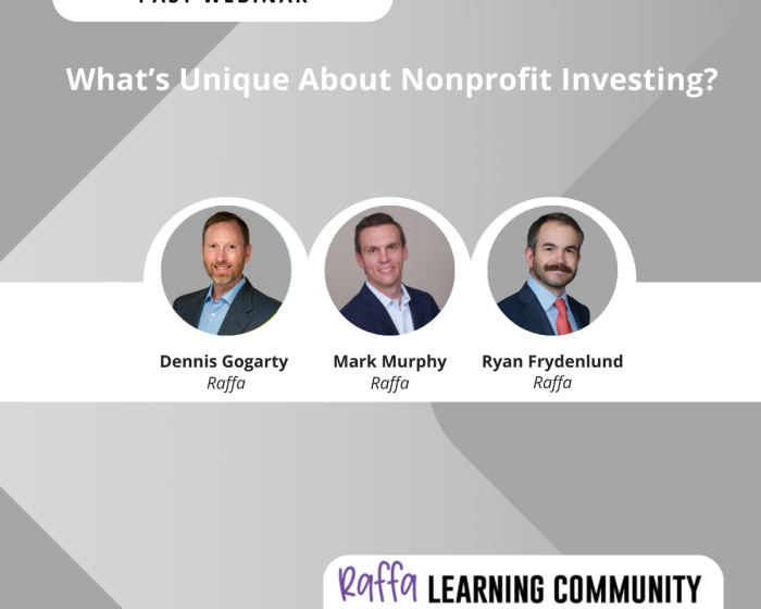 What's Unique About Nonprofit Investing