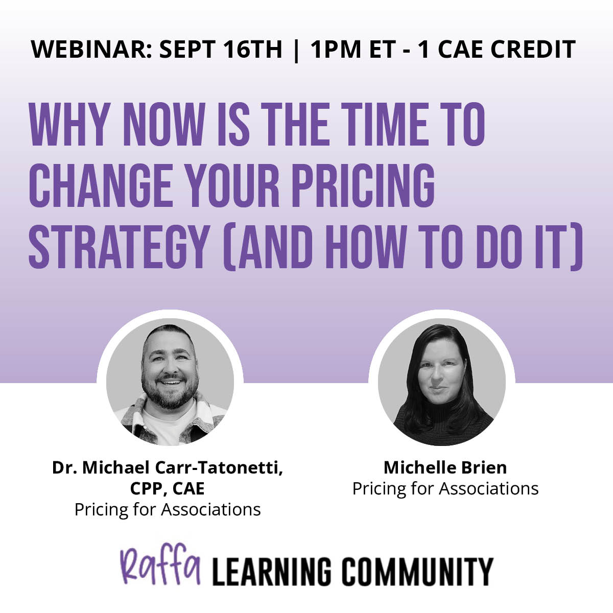 Association Pricing Strategy Webinar Image With Speakers