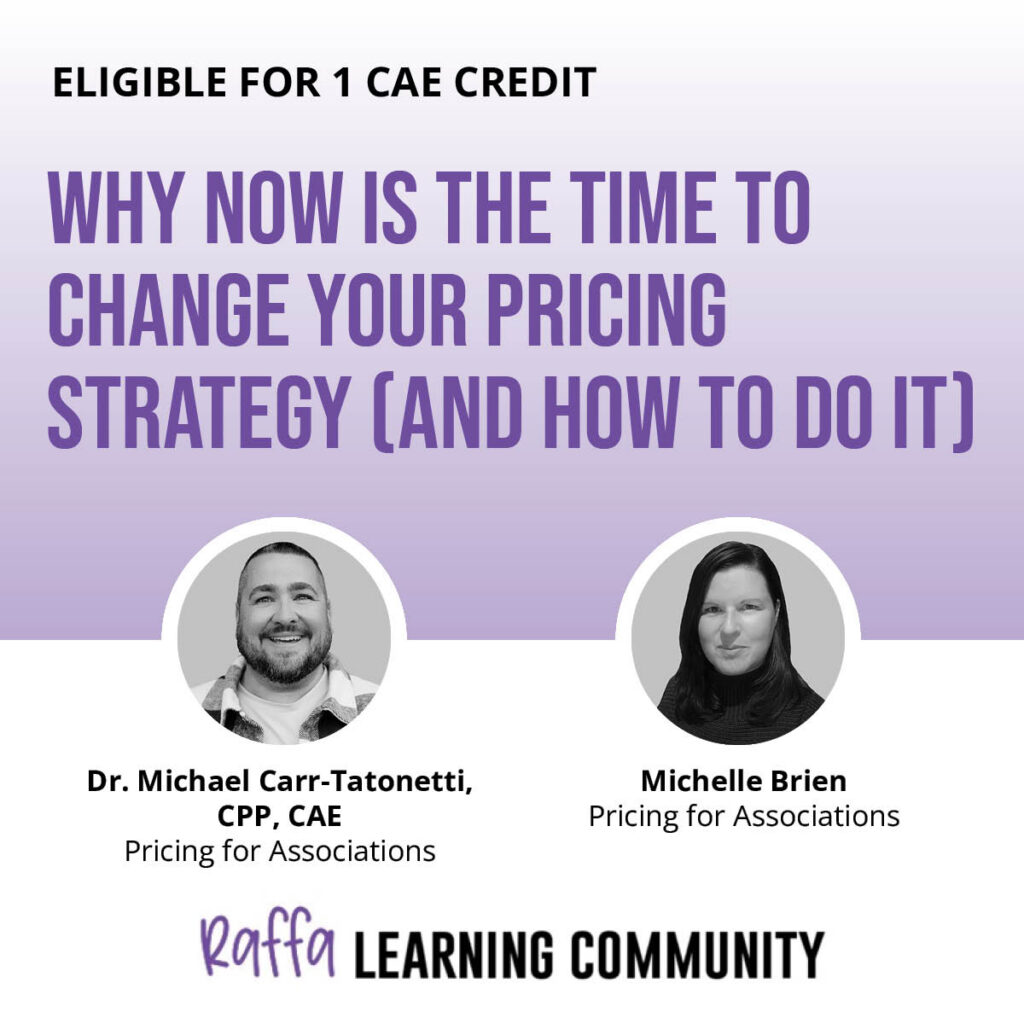 Association Pricing Strategy Webinar Image With Speakers