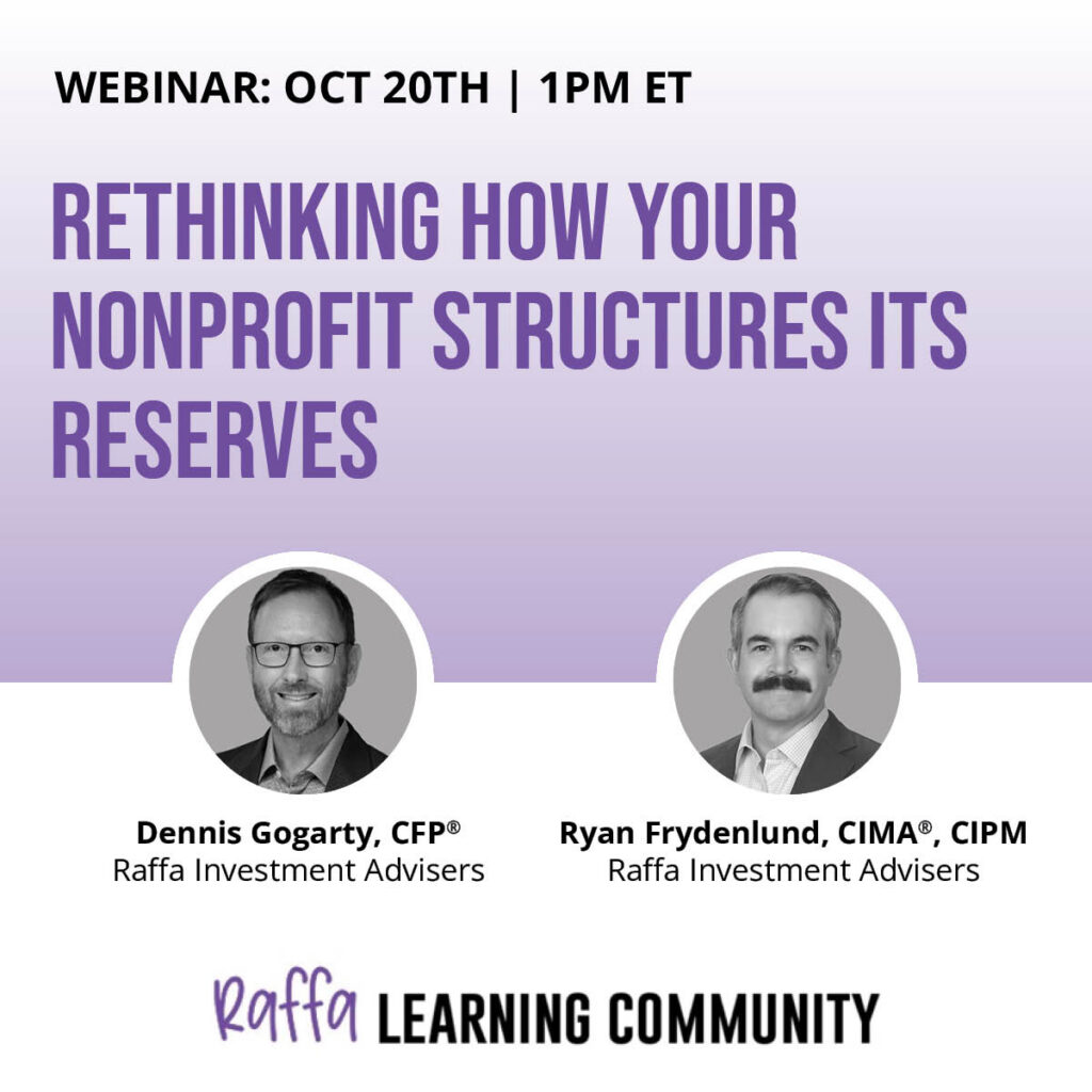 October 2026 Webinar on Nonprofit Reserve Structure Image