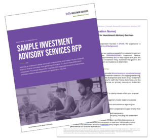 Image of Sample RFP Investment Adviser Services Nonprofit and Associations